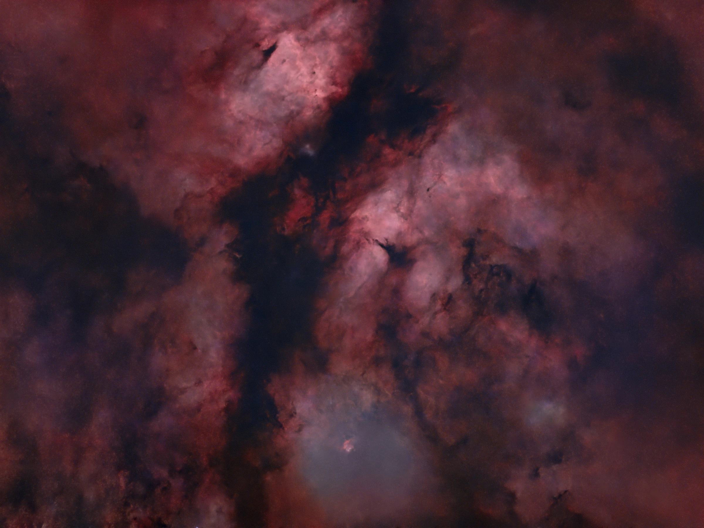 The Gamma Cygni Nebula without stars